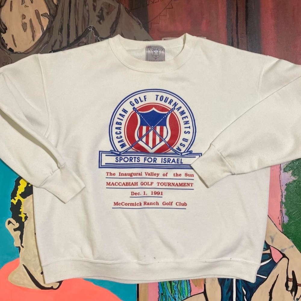 Vintage 90s Pro Heat Golf Tournament Double Sided Sweatshirt